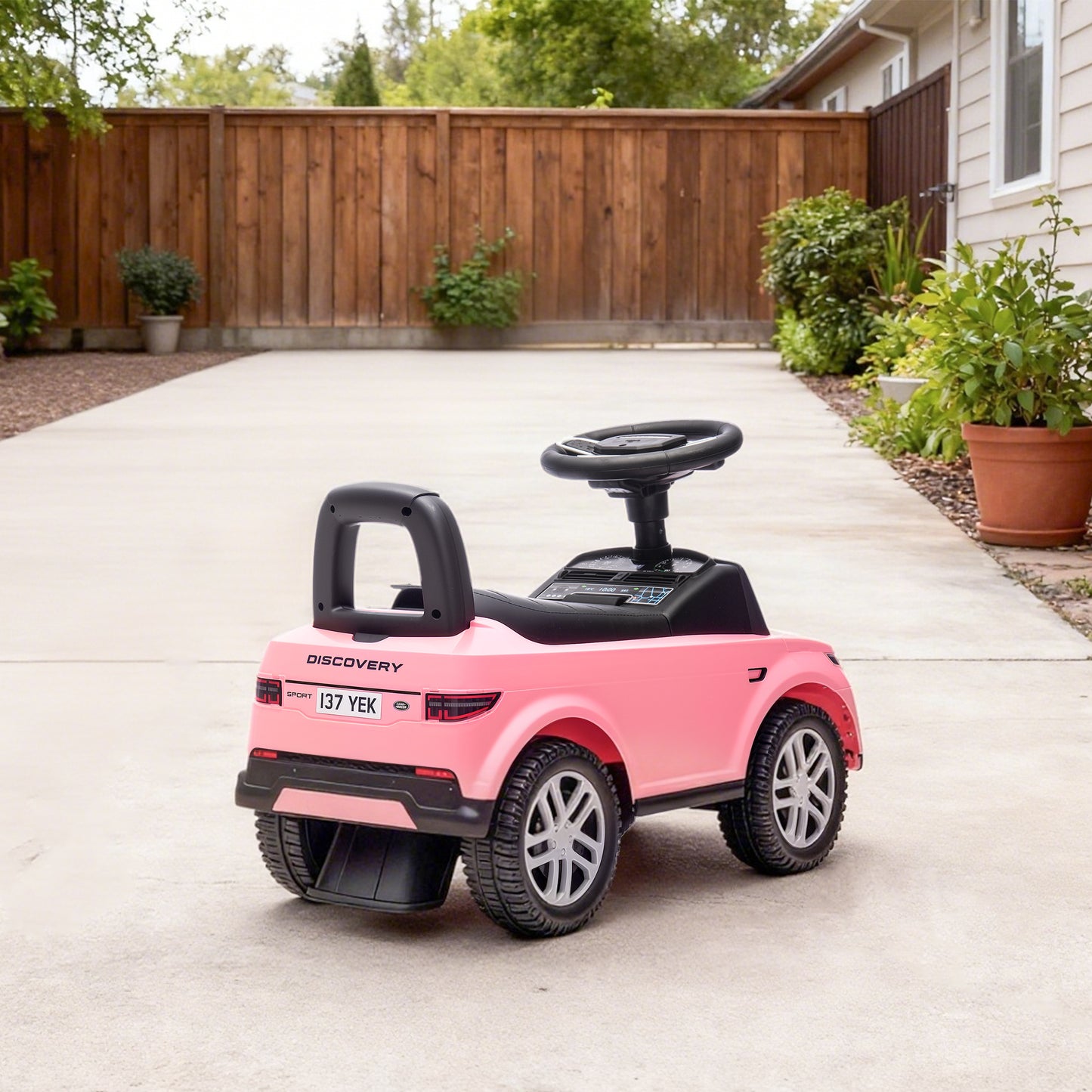 Land Rover Licensed Toddler Ride on Car with Horn, Engine Sounds, Under-Seat Storage, for 18-36 Months, Pink