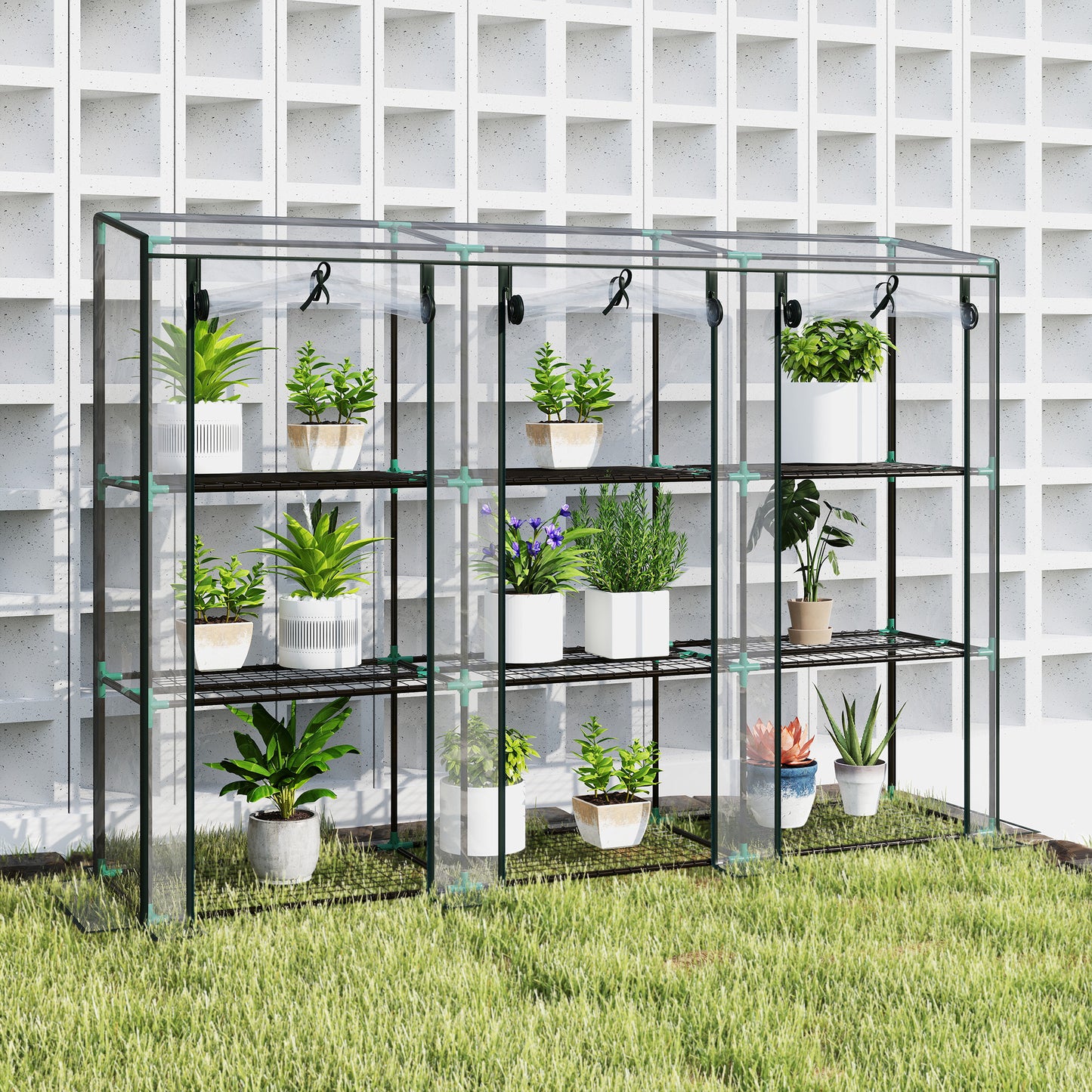 46 x 215cm Nine-Shelf Greenhouse