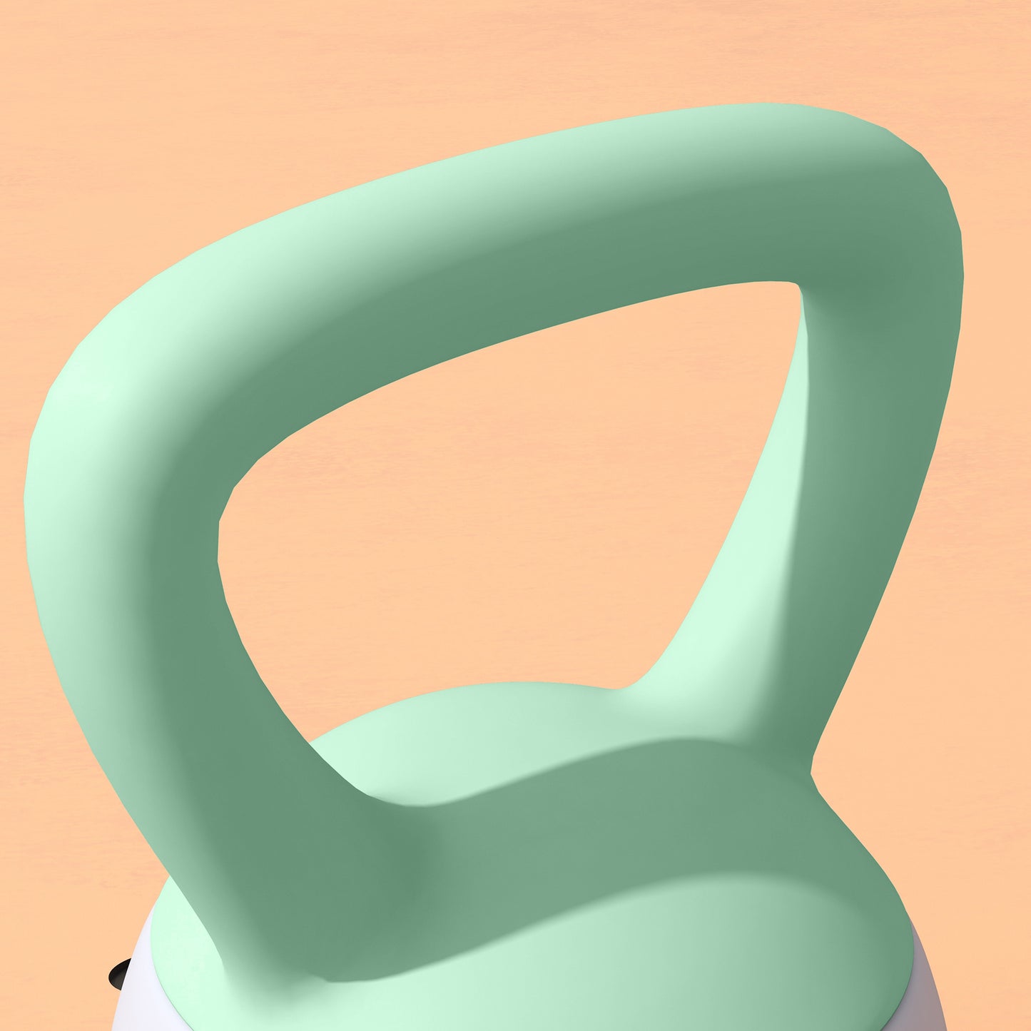 6KG Soft Kettlebell, Kettlebell with Non-Slip Handle for Home Gym, Weight Lifting, Strength Training, Green/Grey