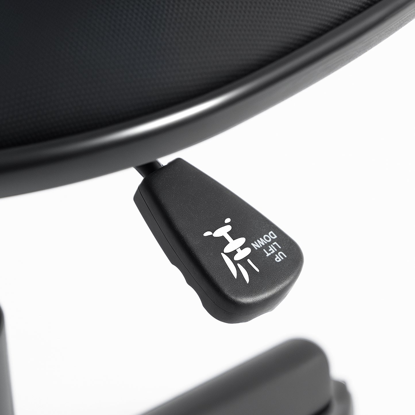Small Armless Office Chair - Black
