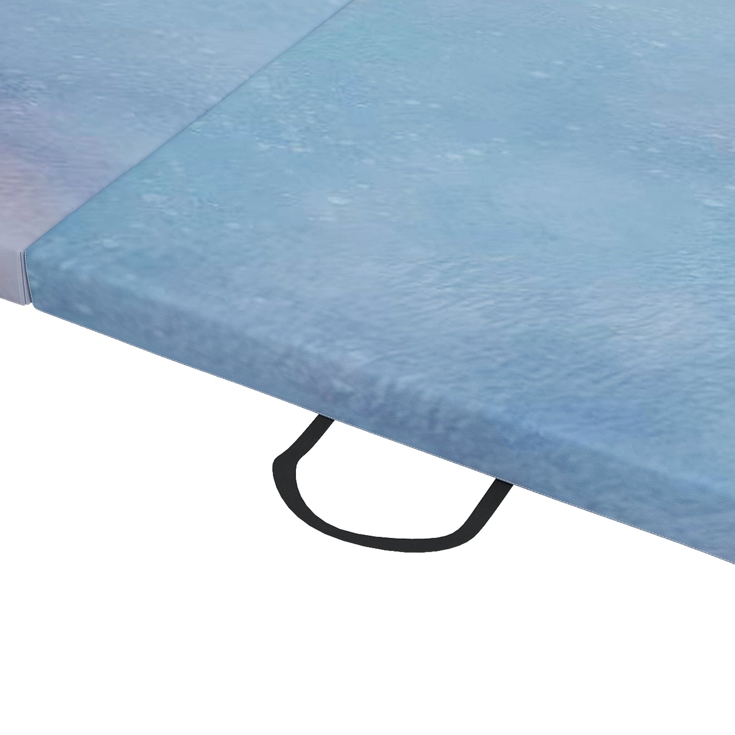 Gymnastics Mat, Tri-Fold Crash Exercise Pad, 6FT 2" Thick Foldable Workout Mat with Handles for Home Training, Blue
