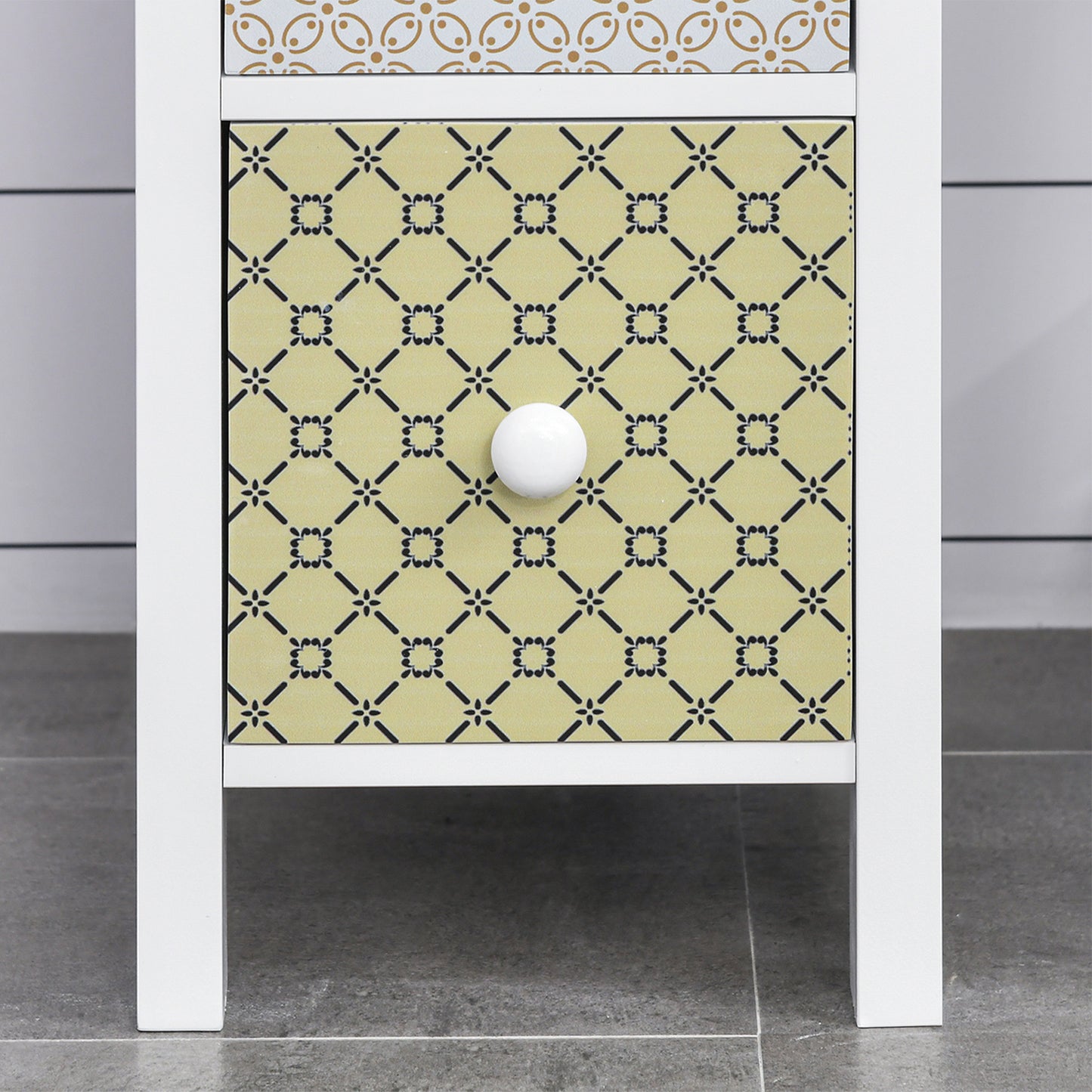 Chest of Drawers, 4 Drawer Dresser, Storage Organizer Toilet Tissue Cabinet for Bedroom, Bathroom
