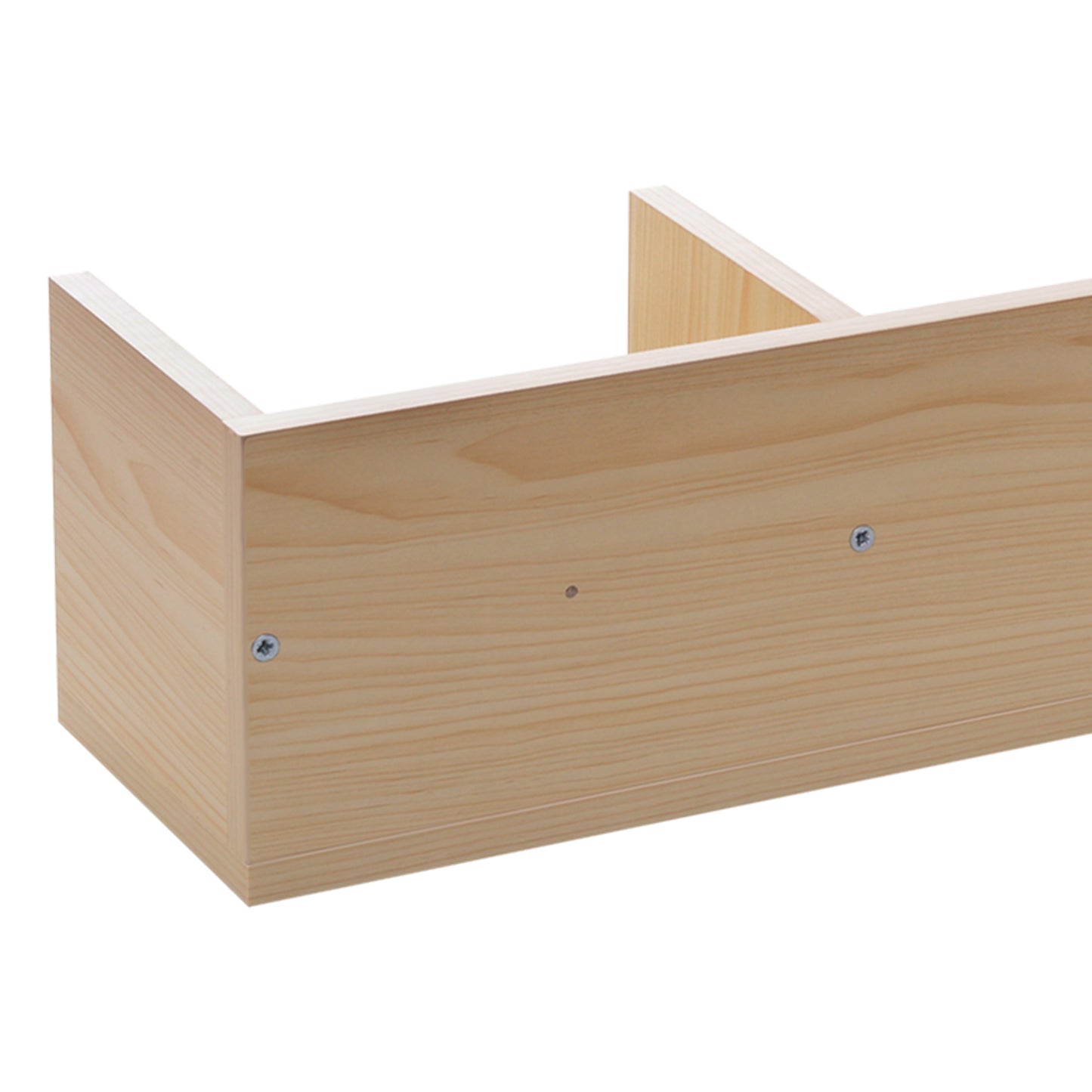 Wall Mount 84 CD / 56 DVD/Blu-ray/ Media Storage Rack 4 Cubes Wooden Shelf Organizer Unit Bookcase Display, Natural