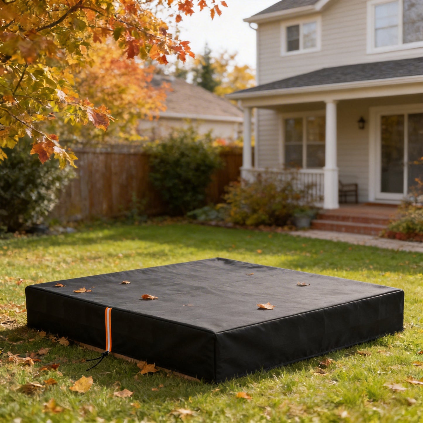 Sandbox Cover, Square Sandpit Cover Waterproof Dustproof UV Protection, Sandbox Canopy with Drawstring and Elastic Band