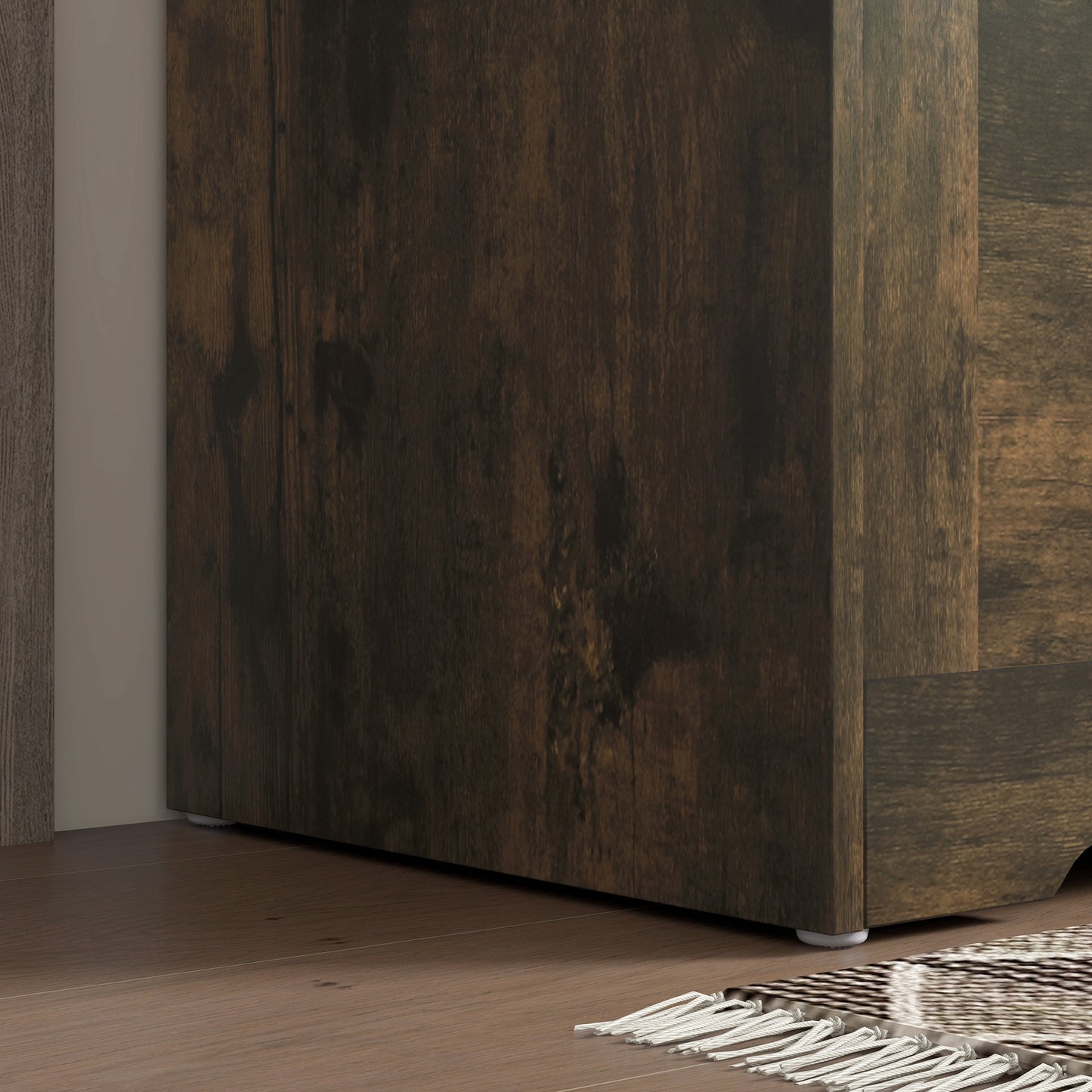 100L Home Storage Box, with Safety Hinge - Rustic Brown