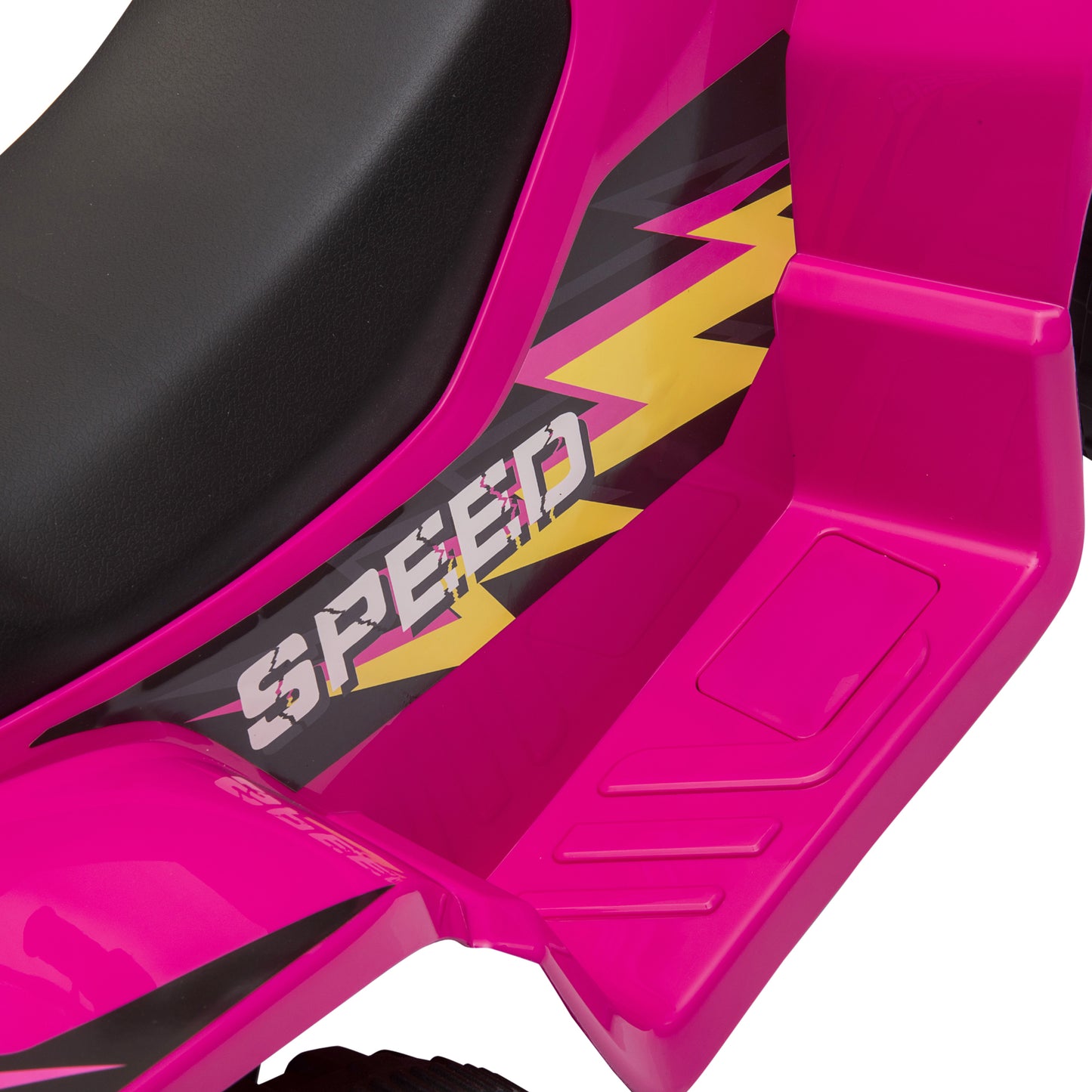 6V Kids Electric Ride on Car ATV Toy Quad Bike Four Big Wheels w/ Forward Reverse Functions Toddlers for 18-36 Months Old Pin