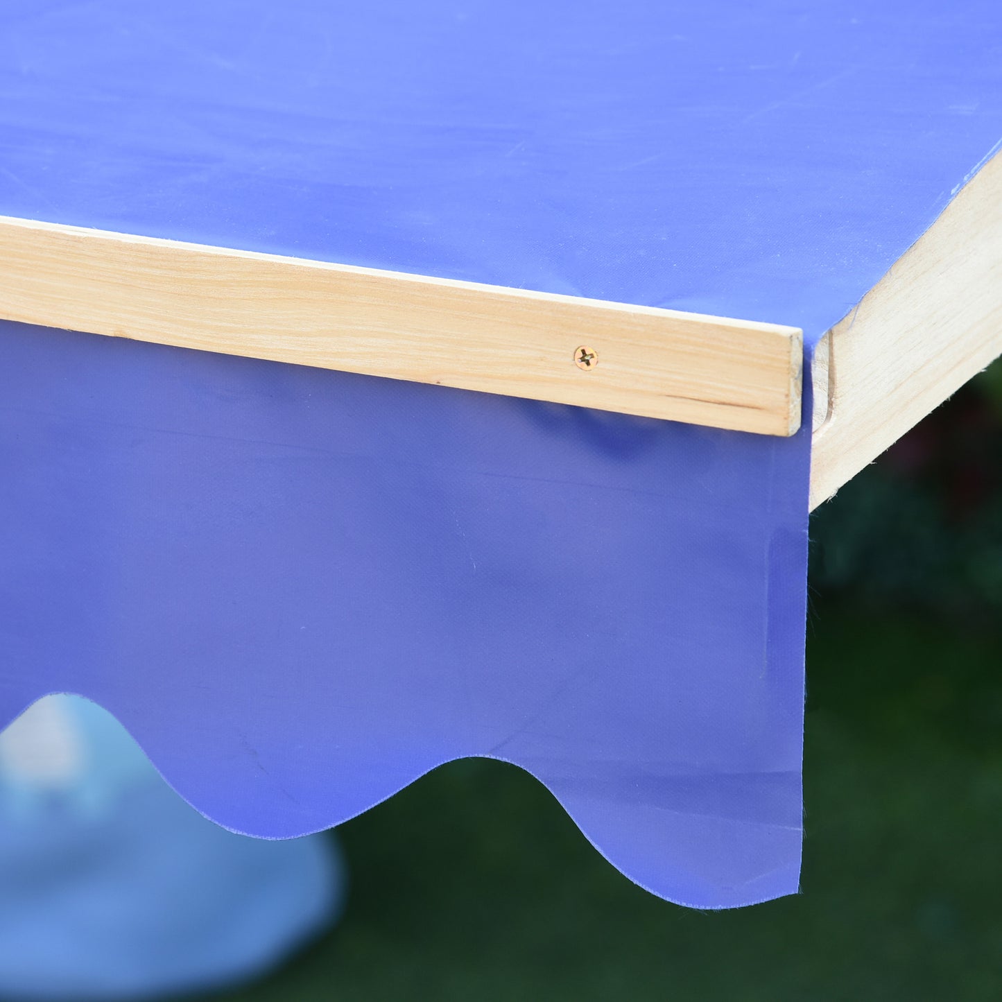 Sandpit, Kids Wooden Sandbox with Adjustable Canopy, Bench Seats & Protective Corners for 3-6 Years Boys Girls, 120x120x120cm