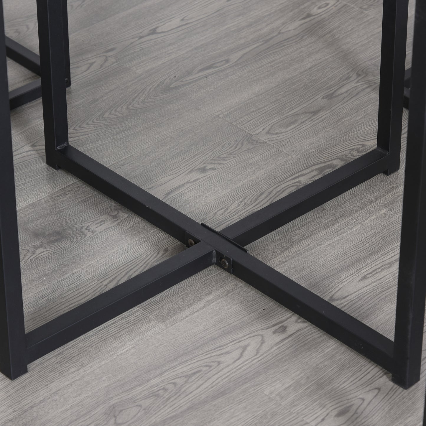 5 Piece Dining Table and Chairs Set 4, Industrial Space Saving Table and Chairs with Metal Frame