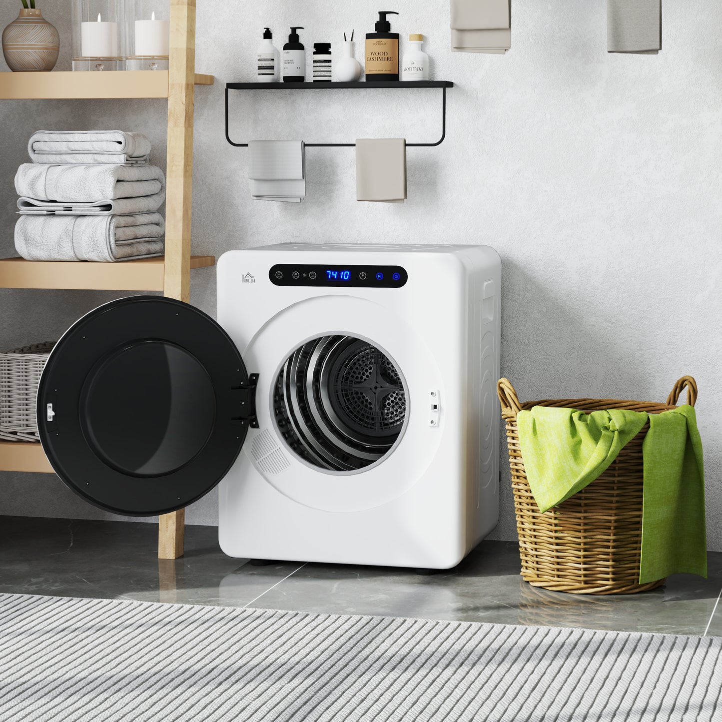4kg Compact 40-60℃ Tumble Dryer - White