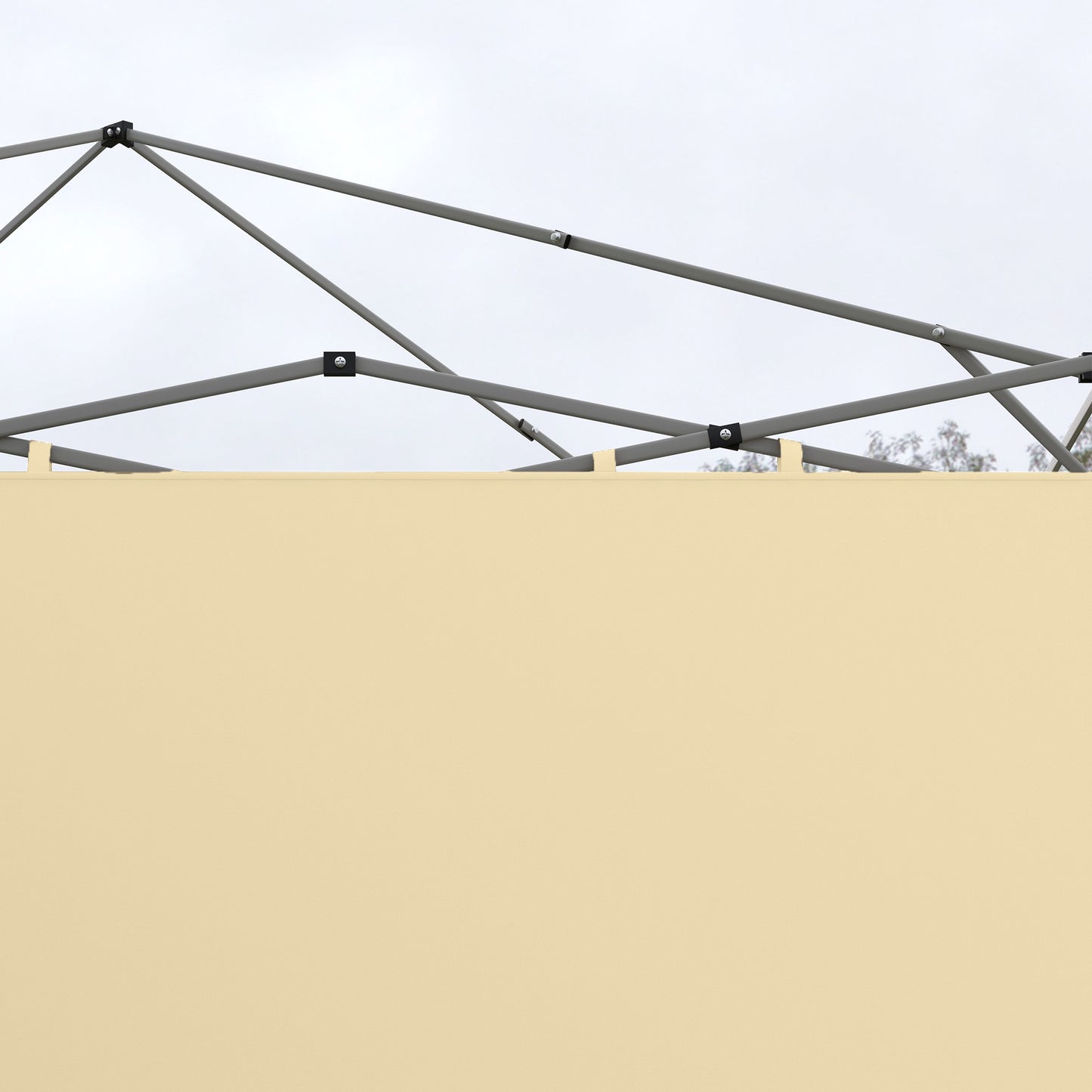 Set of Two 3 x 3(m) Replacement Zipped Gazebo Walls - Beige