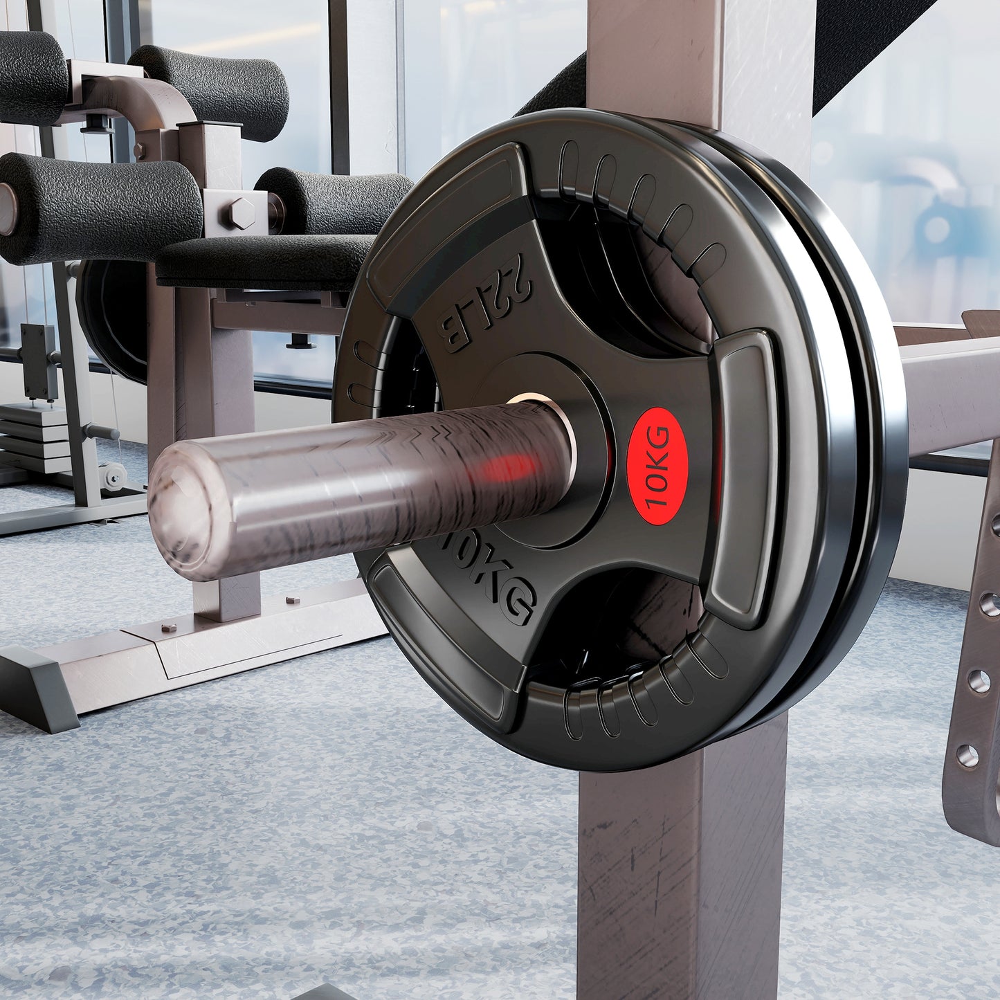 Olympic Weight Plates, 2"/5cm Weight Disc Pair with Tri-Grips
