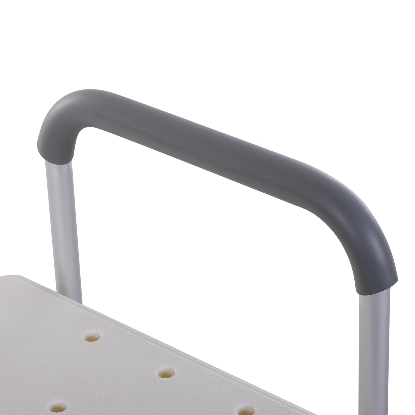 Height Adjustable Shower Chair, Non Slip Bath Transfer Bench for Elderly, Disabled with Armrest and Backrest