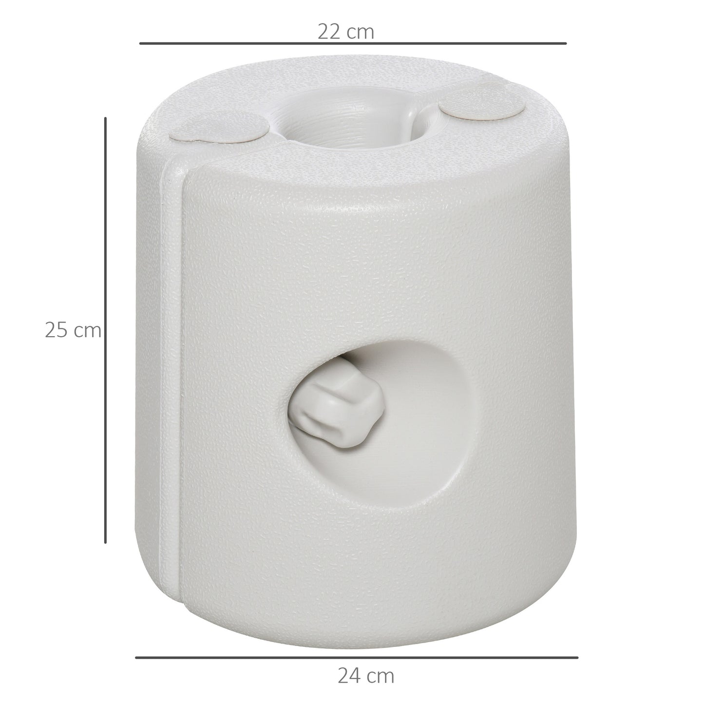 4 Pack 36 kg Gazebo Weights, Canopy Tent Weights with Rapid Clip, Gazebo Leg Weights Fill with Sand or Water, White