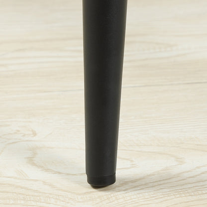 Bar Stools Set of 2, Velvet-Touch Fabric Counter Height Bar Chairs, Kitchen Stools with Steel Legs for Dining Area