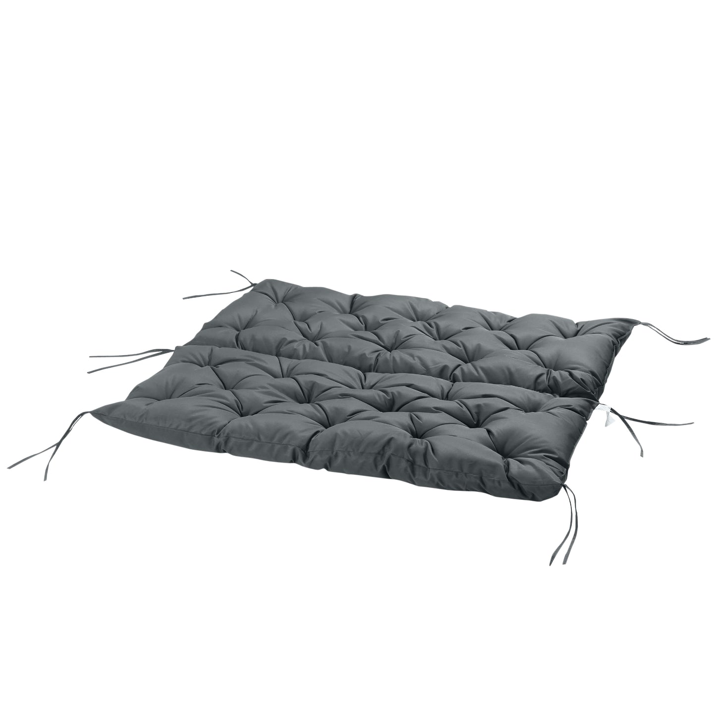 Garden Bench Cushion, 2 Seater Swing Chair Cushion, Seat Pad with Ties for Indoor and Outdoor Use, 120 x 110 x 12 cm