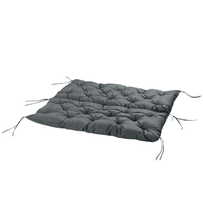 Garden Bench Cushion, 2 Seater Swing Chair Cushion, Seat Pad with Ties for Indoor and Outdoor Use, 120 x 110 x 12 cm