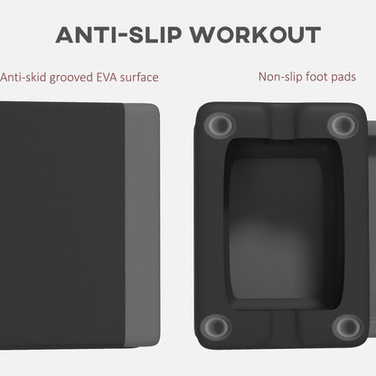 Adjustable Fitness Stepper, with Non-Slip Surface, for Home, Gym, Office Workout, Grey