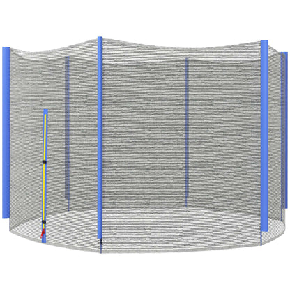 8ft Trampoline Net Replacement with 6 Plastic Pole Covers