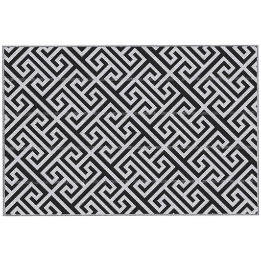 182 x 274 cm(6x9ft) Outdoor Rug Reversible Mat Plastic Straw Rug Portable RV Camping Mat for Garden Deck Picnic Indoor