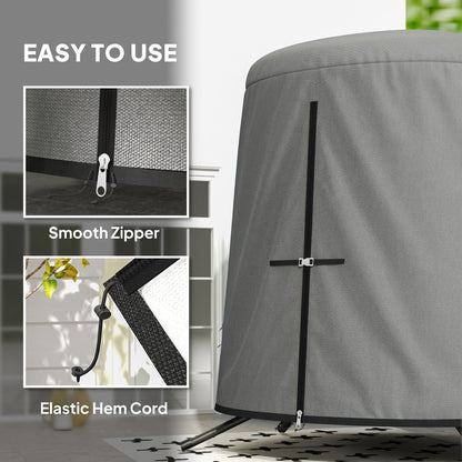 196 x 230 cm Hanging Egg Chair Protective Cover - Grey