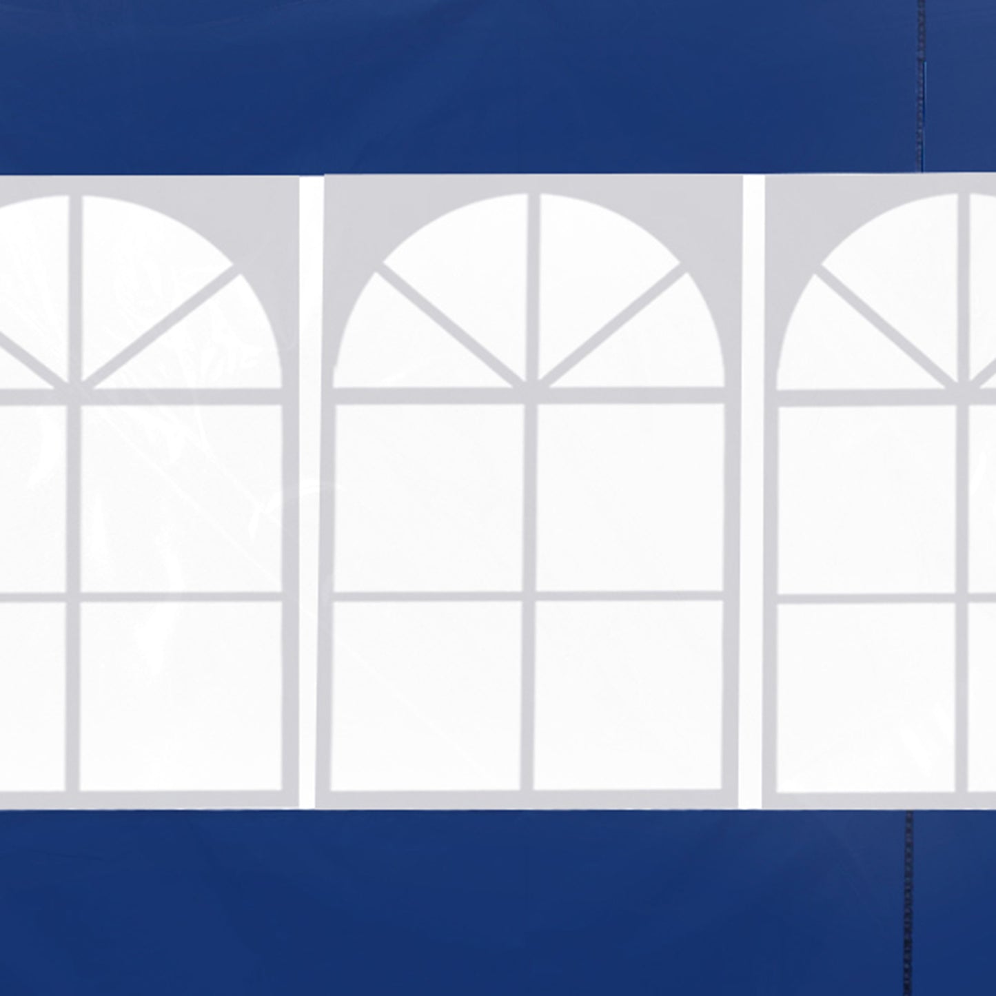 3 Meters Gazebo Replaceable Exchangeable Side Panel Wall Panels Walls With Window, Blue