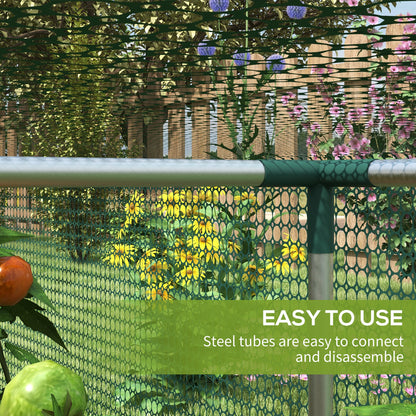 8' x 4' Plant Protection Cage, with Door, Green
