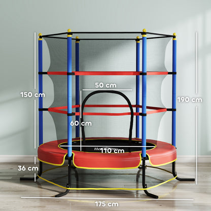 Kids Trampoline, with Safety Net, for Ages 3-10 Years