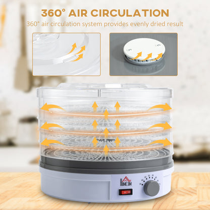 5 Tier Food Dehydrator, 245W Food Dryer Machine with Adjustable Temperature Control for Drying Fruit, Meat, Vegetable
