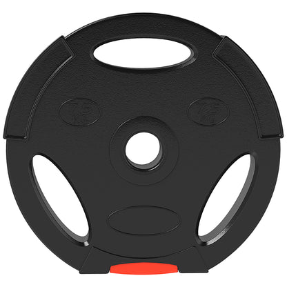 Weight Plates Set, with Two 7.5kg and Two 5kg weights, Black