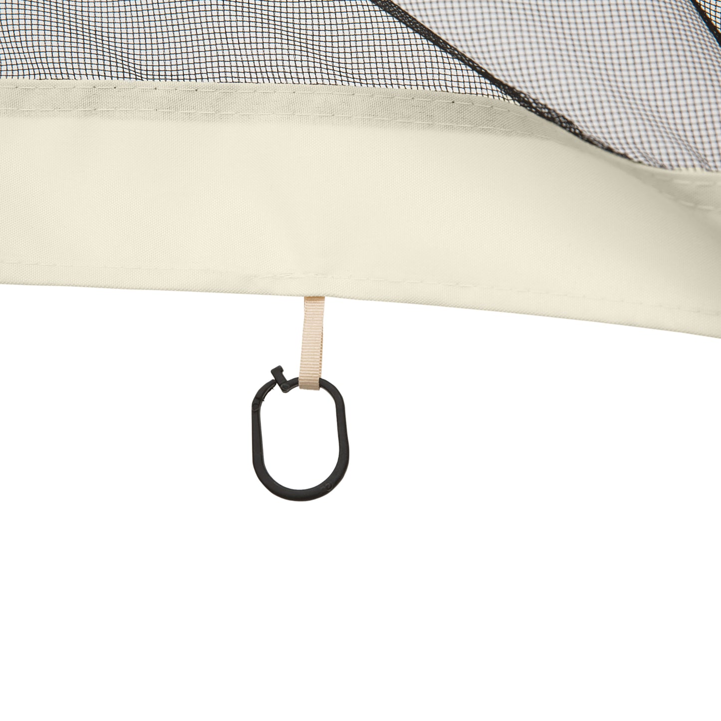 352 x 207cm Universal Replacement Mesh Sidewall Netting for Patio Gazebos and Canopy Tents, (Sidewall Only) Beige