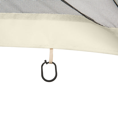352 x 207cm Universal Replacement Mesh Sidewall Netting for Patio Gazebos and Canopy Tents, (Sidewall Only) Beige