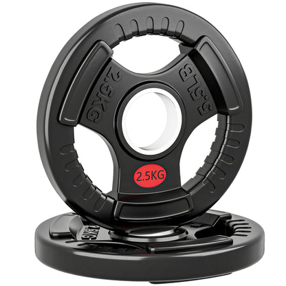 Olympic Weight Plates, 2"/5cm Weight Disc Pair with Tri-Grips