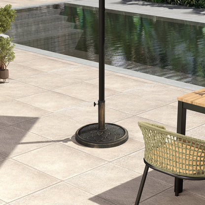 12kg Resin Garden Parasol Base, Round Umbrella Base, Heavy Duty Sun Umbrella Base for 32, 38