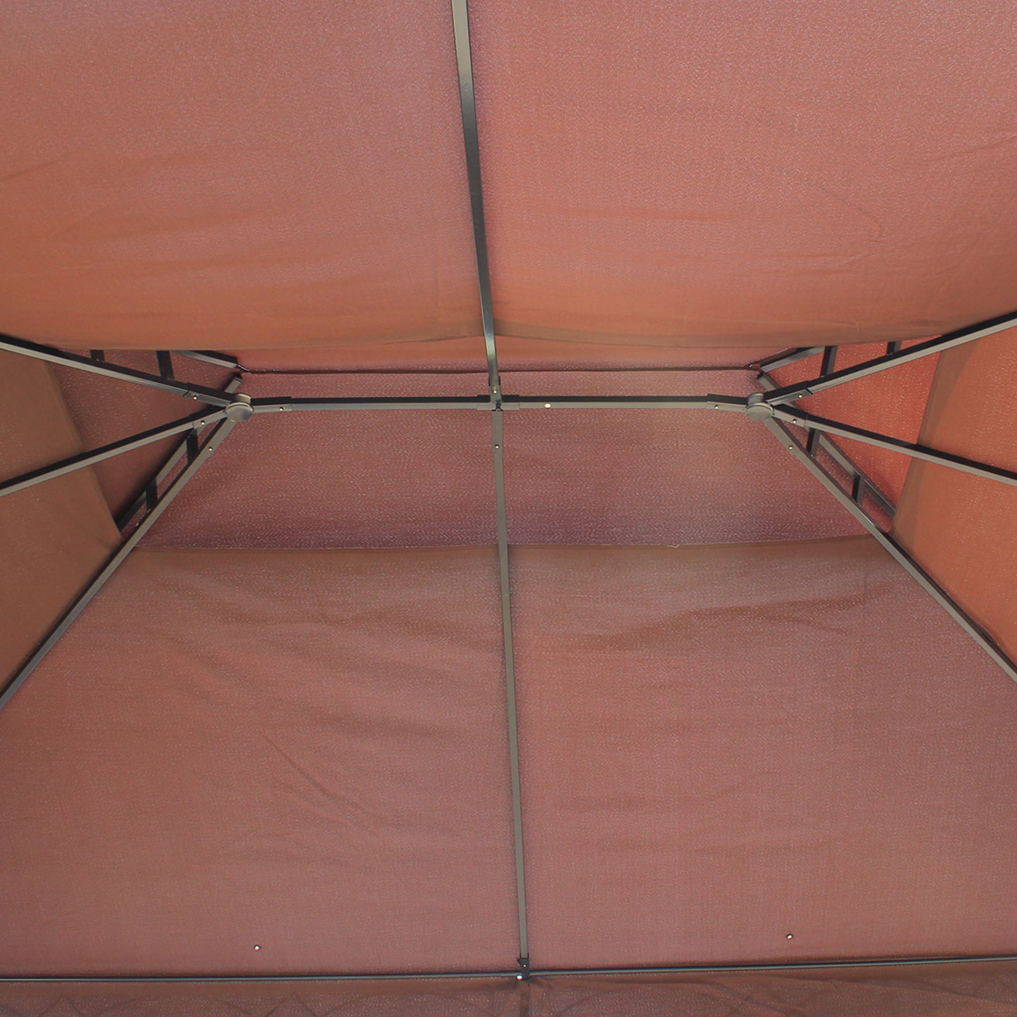 3 x 4m Garden Gazebo, Double Roof Marquee Canopy Shelter with Sidewalls, Solid Steel Frame for Garden, Lawn