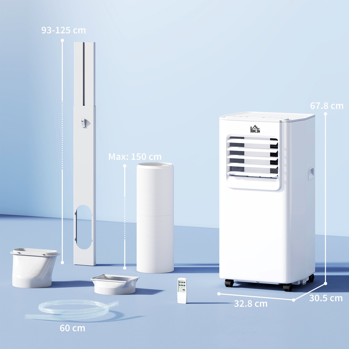 5000 BTU Portable Air Conditioner, 4-in-1 Air Conditioning Unit, Dehumidifier, Cooling, Fan, Sleep Mode, with Remote Control