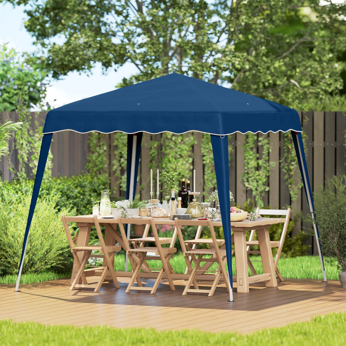 3 M x 3 M Base/ 2.5 M x 2.5 M Top Pop Up Gazebo, 2 Person Setup Instant with Carry Bag