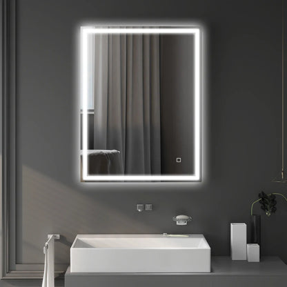 Anti Fog - LED - Bathroom Mirror with Dimmable Makeup Mirror / Lights