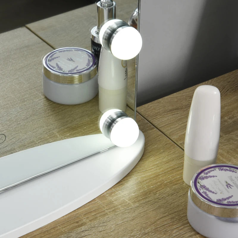 LED - Vanity Mirror Hollywood Style Dressing Room with 12 Dimmable Lights