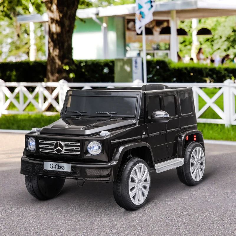 G-Wagon - 12V Kids Electric Ride On Car Toy w/ Remote Control - Black