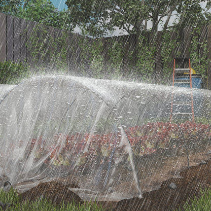 6 X 10m Heavy Duty (150um/6mil) Polyethylene Greenhouse Cover Replacement, UV Resistant Waterproof Plastic Polytunnel Cover