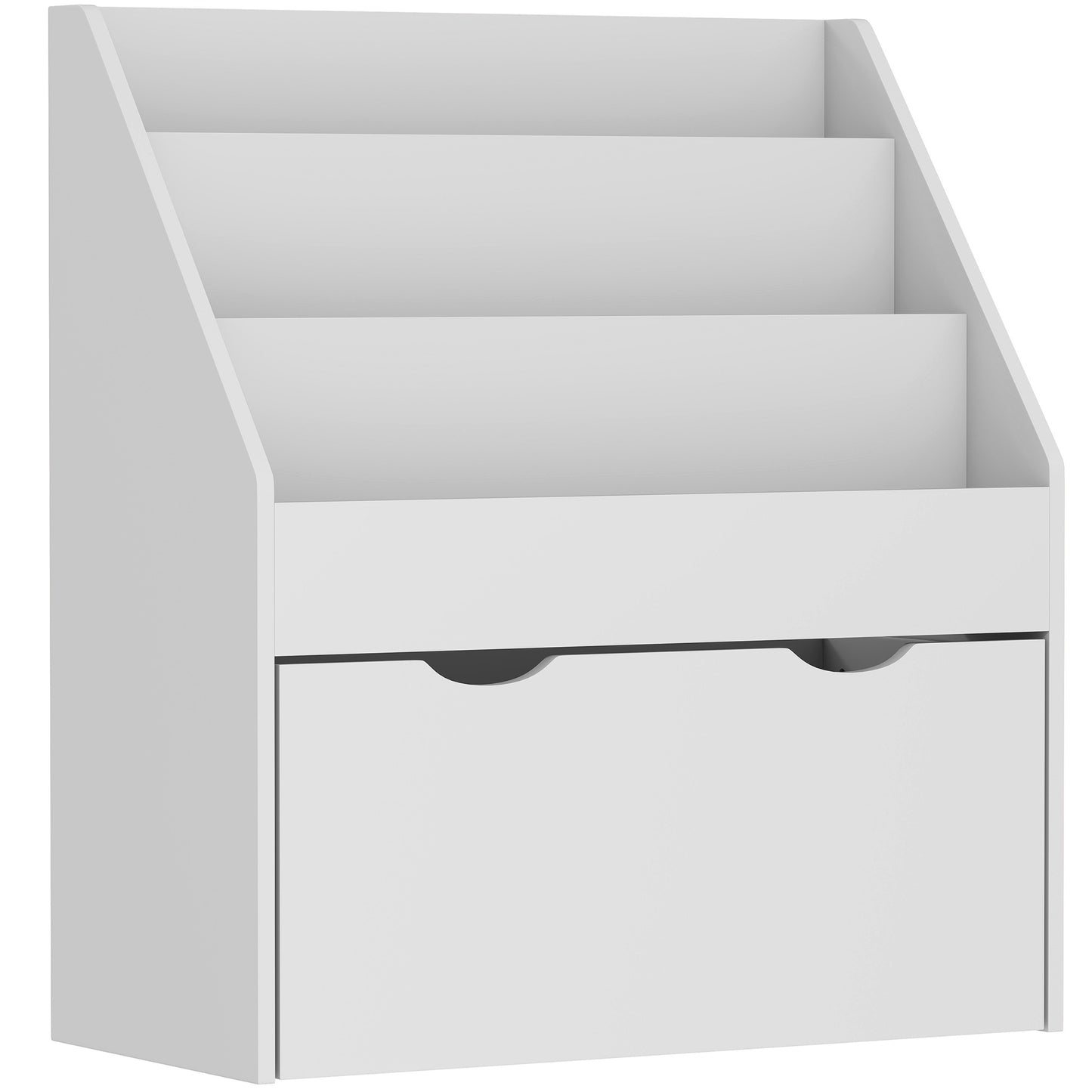 Bookcase for Kids with Shelves, Drawer, Bookcase for Bedroom, Playroom, Grey
