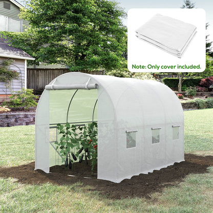 3 x 2 x 2m Polytunnel Greenhouse Replacement Cover ONLY Winter Garden Plant PE Cover for Tunnel Walk-in Greenhouse with Roll