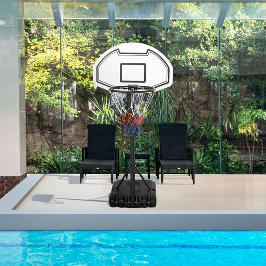 Basketball Hoop / Net with Adjustable Height for Children or Pool Side