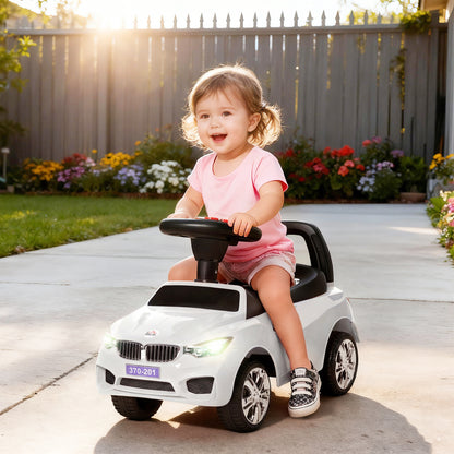 Ride on Car Baby Toddler Walker Foot to Floor Sliding Car Slider, White