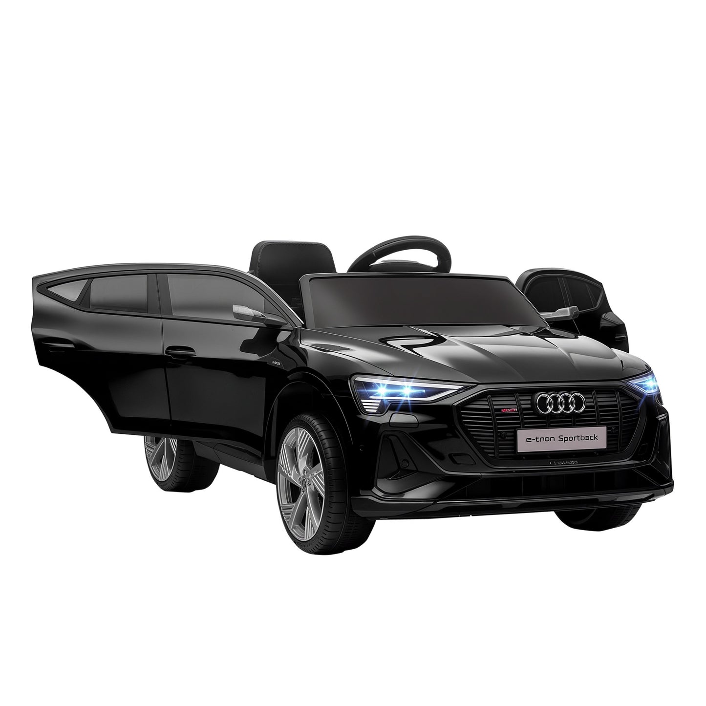 Audi E-tron Licensed 12V Kids Electric Ride on, Electric Car for Kids, with Parental Remote, Music Lights MP3