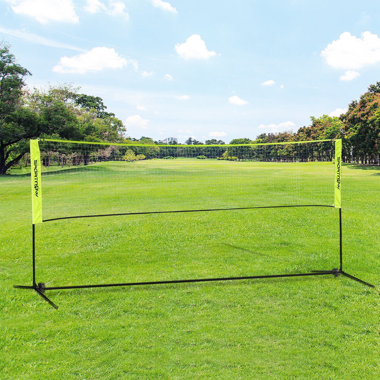 4m Badminton Net, Height Adjustable Outdoor Sports Net, with Carry Bag, for Tennis, Pickleball, Volleyball