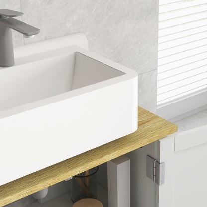 Under Sink Bathroom Cabinet for Basin without Pedestal - White