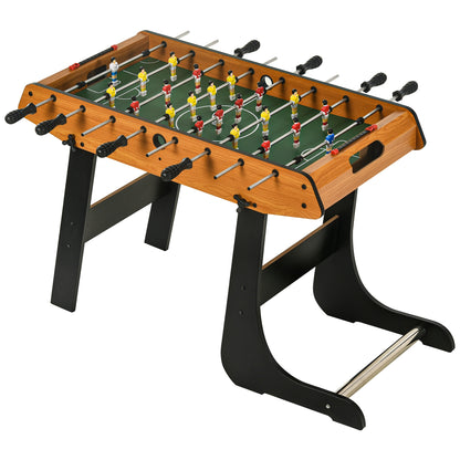 Folding Football Gaming Table Mini Foosball Soccer Table for Family Fun Indoor Play Sports