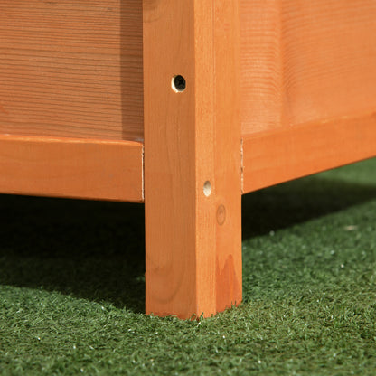 Wooden Dog Kennel Elevated Dog Pet House w/ Open Top 82W x 58D x 58H cm