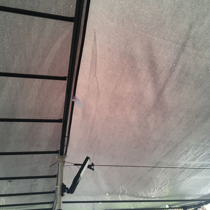 3x3m Metal Pergola with Canopy Garden Awning for Garden Parties, Grey